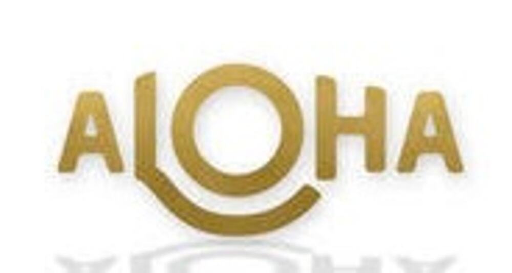 Aloha Collection Logo Decal Gold Sticker